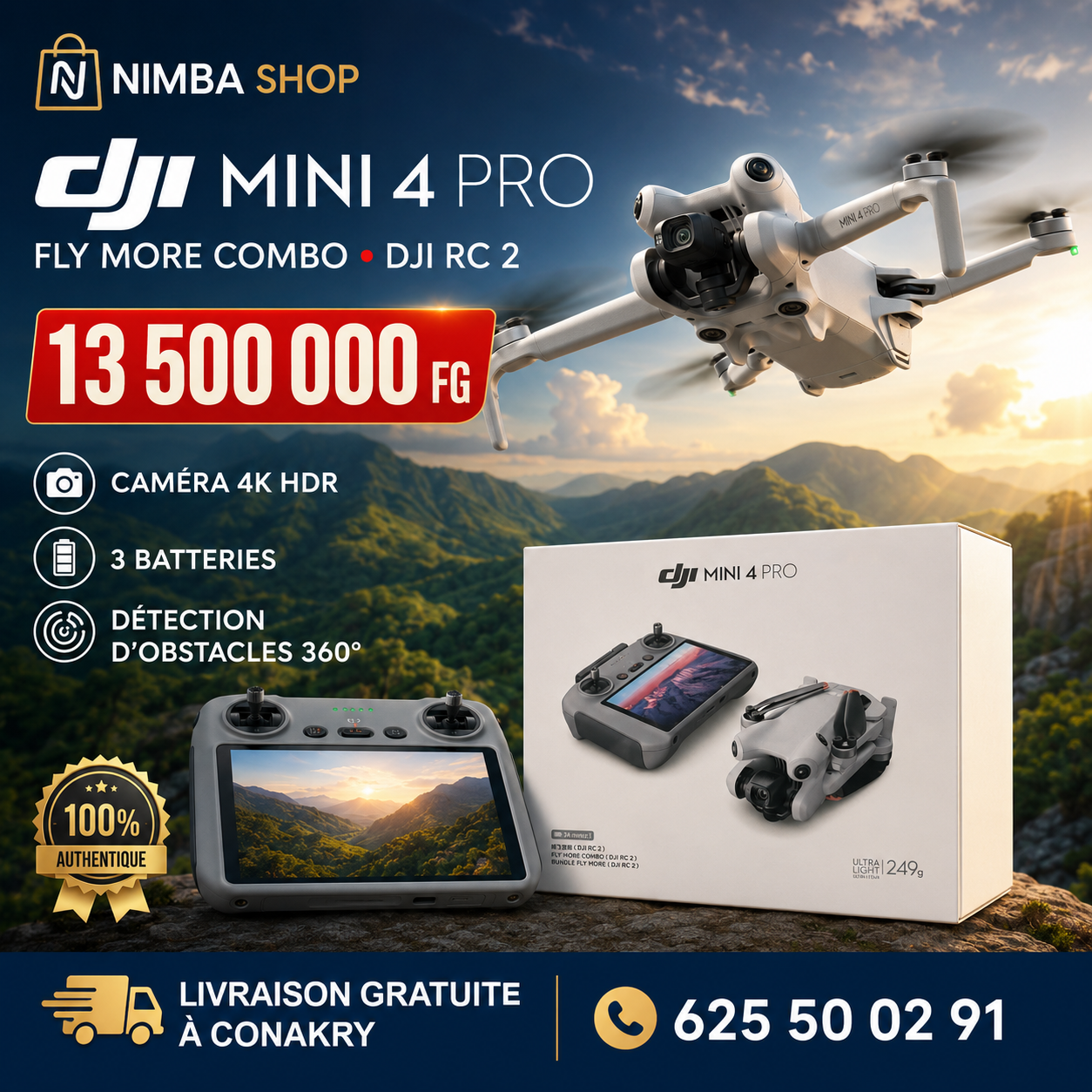 DJI Mini 4 Pro Fly More Combo – DJI RC 2