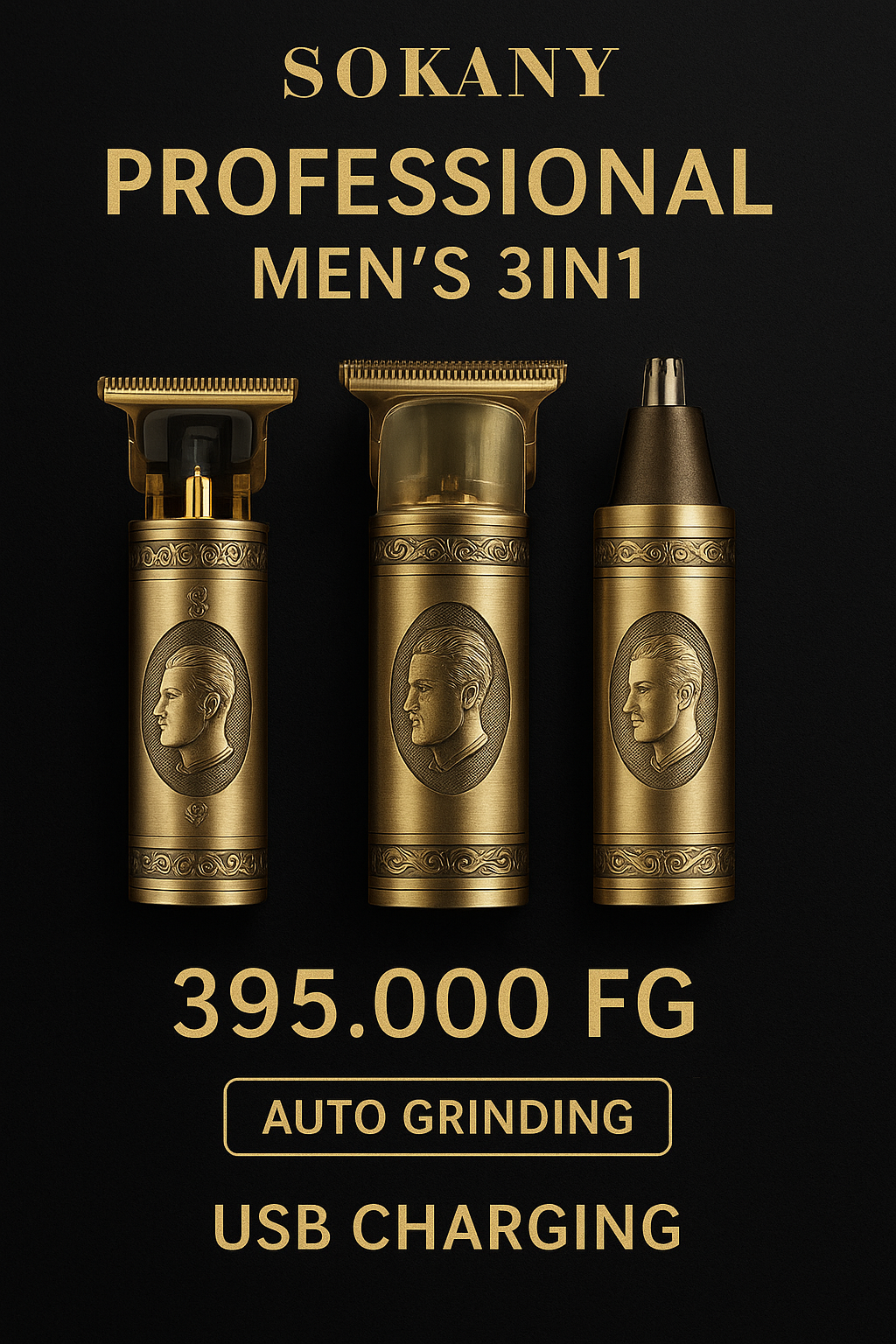 ⭐ SOKANY Professional 3-in-1 – L’outil Grooming des hommes exigeants