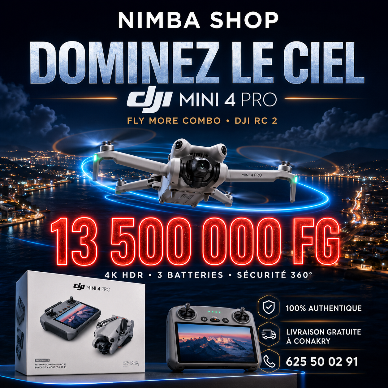DJI Mini 4 Pro Fly More Combo – DJI RC 2